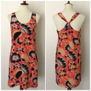 J. Crew Hibiscus Floral Silk Dress